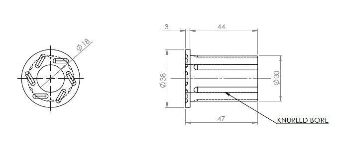 REAR SPRING SHACKLE BUSH KIT (80 duro/ShA) - SPF4040K