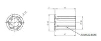 REAR SPRING SHACKLE BUSH KIT (80 duro/ShA) - SPF4040K