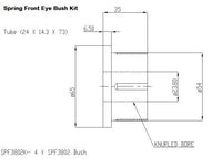 Fr Spr Eye Bush And Pin Kit (80 duro/ShA) - SPF4462K