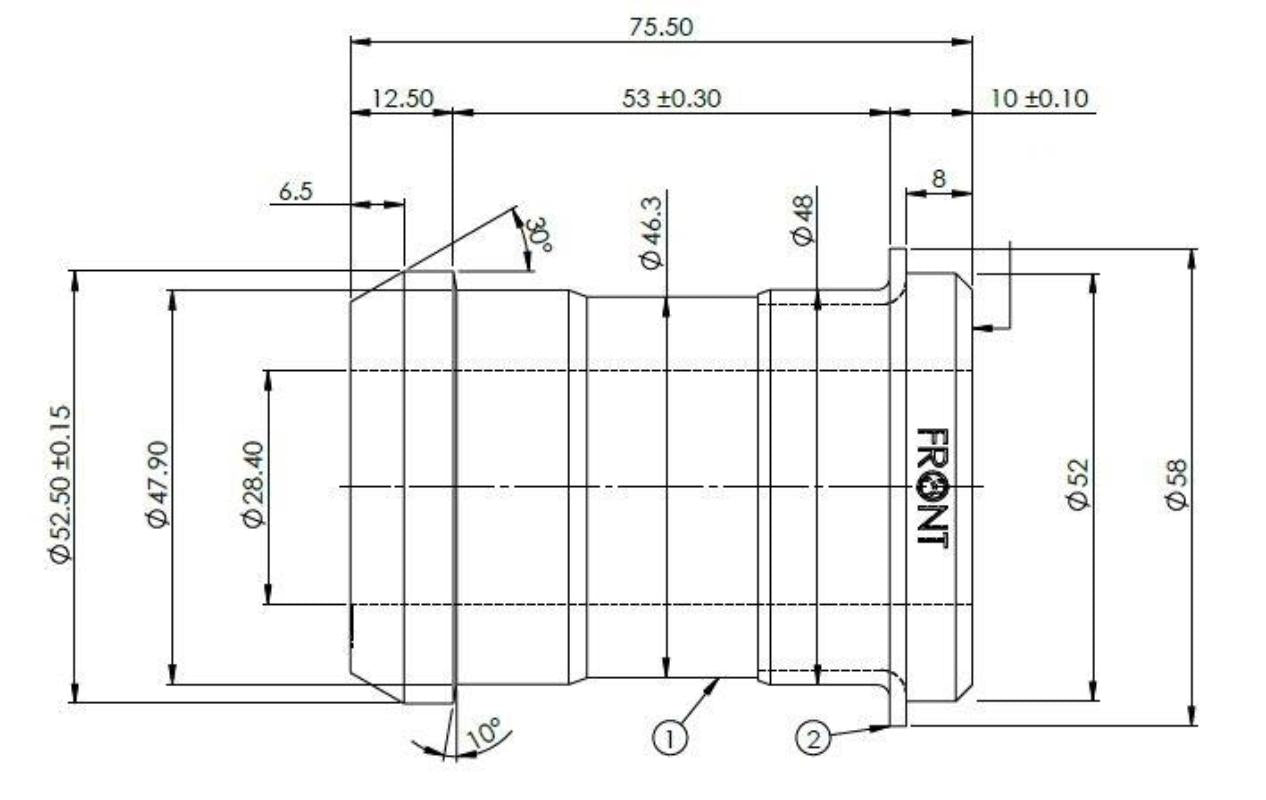Fr Ctrl Arm Fr Bush (80 duro/ShA) - SPF4634K