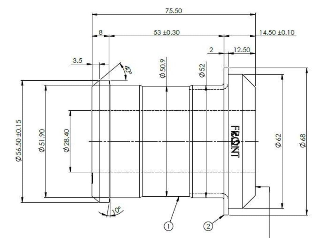 Fr Ctrl Arm Fr Bush (80 duro/ShA) - SPF4634K
