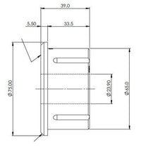 Fiat Ducato/Ram Promaster 250 Rear Leaf Spring Front Eye Bush Kit (80 duro/ShA) - SPF5416K