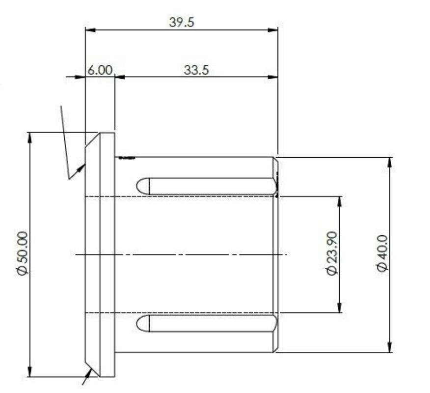 Fiat Ducato/Ram Promaster 250 Rear Leaf Spring Rear Eye Bush Kit (80 duro/ShA) - SPF5417K