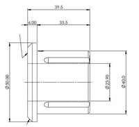 Fiat Ducato/Ram Promaster 250 Rear Leaf Spring Rear Eye Bush Kit (80 duro/ShA) - SPF5417K