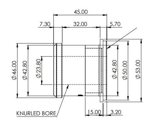 Front Upper Control Arm Inner Bush Kit (80 duro/ShA) - SPF5490K