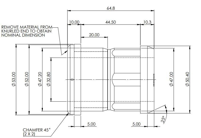 Front Lower Control Arm Inner Bush (80 duro/ShA) - SPF5500K