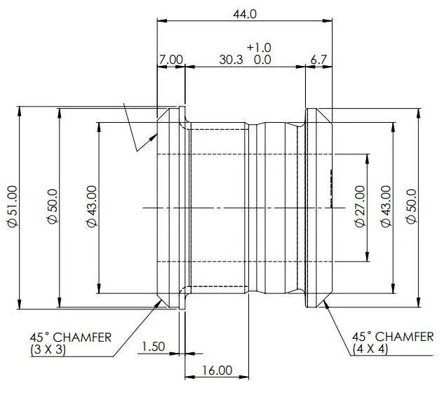 Front Upper Inner Control Arm Bushes (80 duro/ShA) - SPF5512K