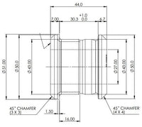 Front Upper Inner Control Arm Bushes (80 duro/ShA) - SPF5512K