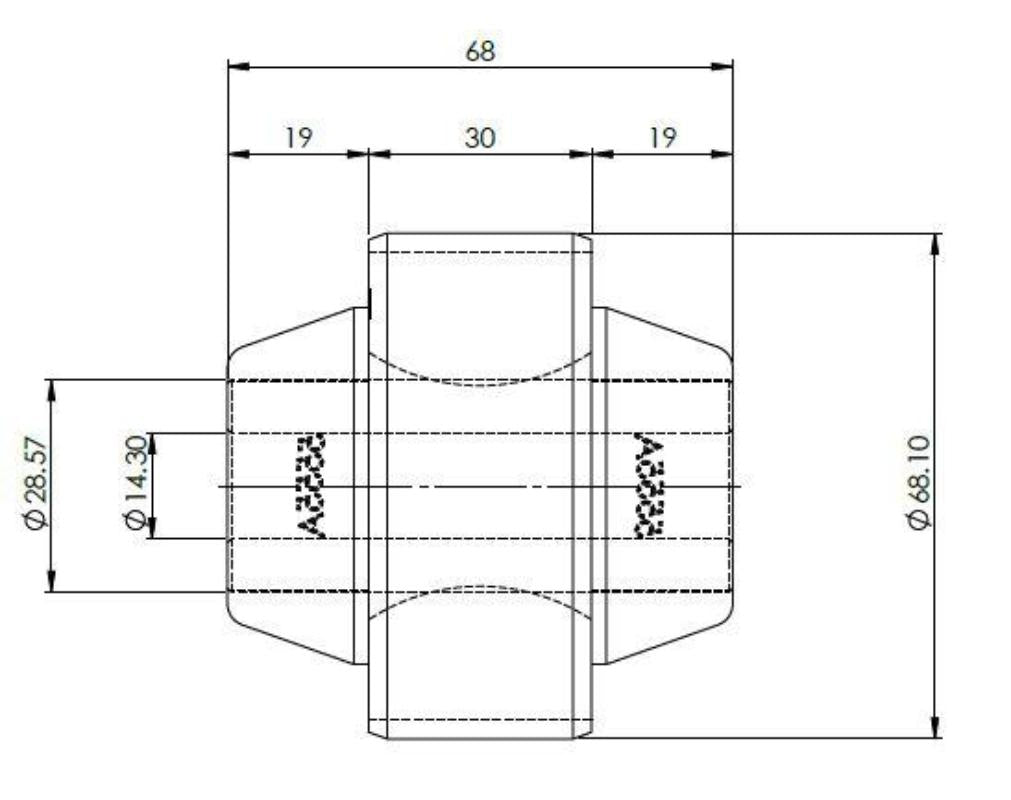 EV6 Front LCA Inner Rear Bush Kit Std (80 duro/ShA) - SPF5555K