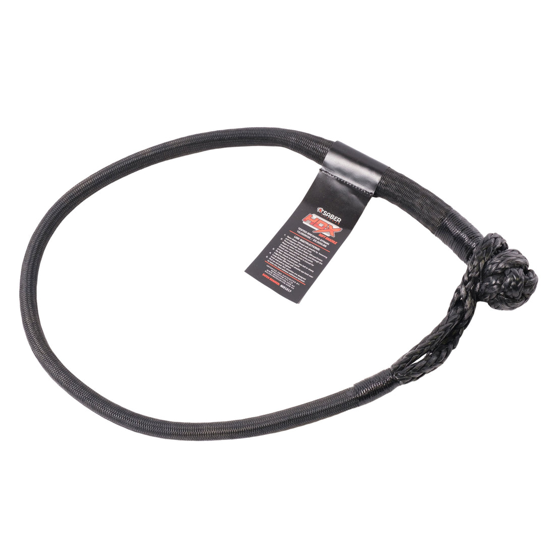 Saber 16,000KG HDX Technora Bound Soft Shackle - SBR-16KTBSSBL