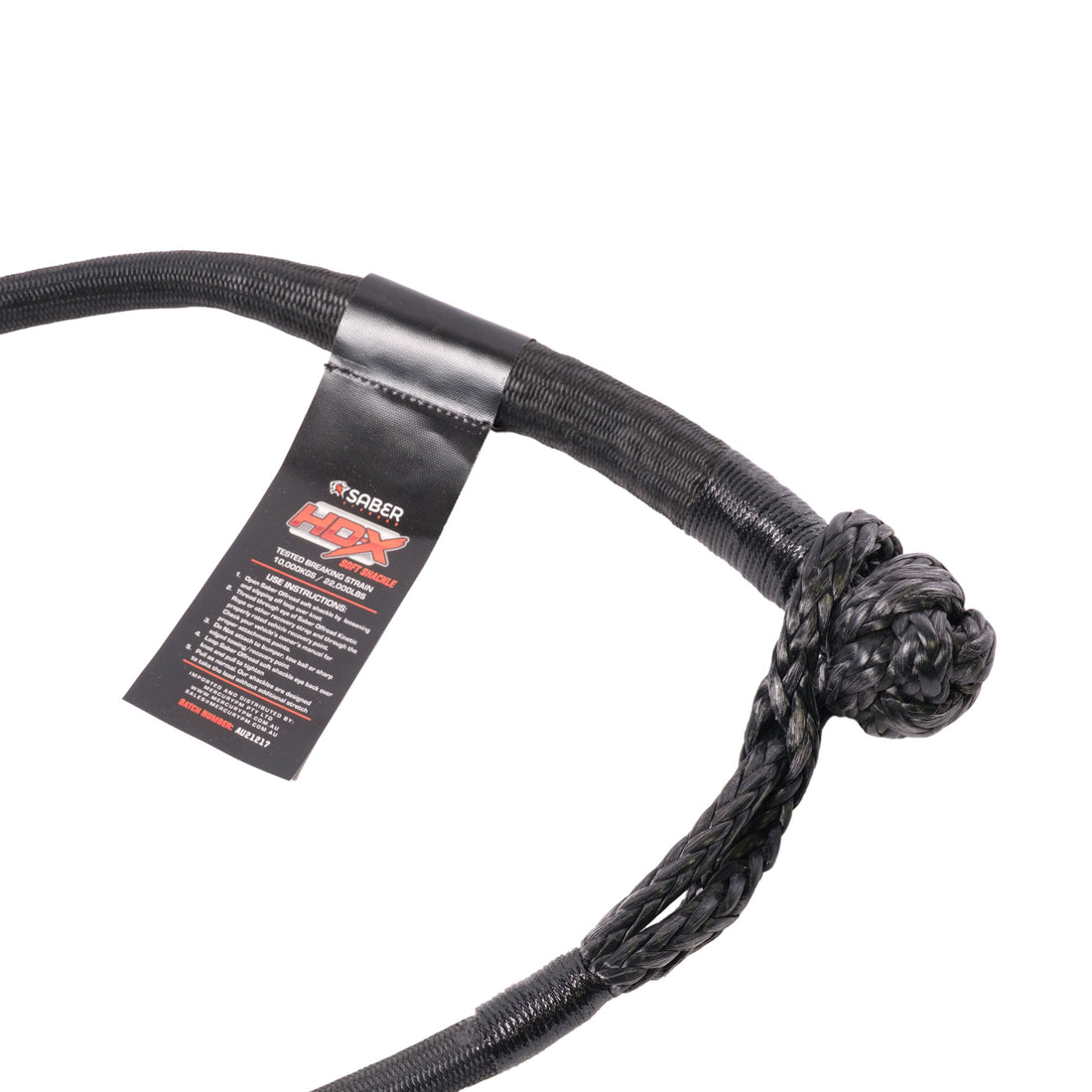 Saber 10,000KG HDX SaberPro Bound Soft Shackle - Long - SBR-10KTBSSBL
