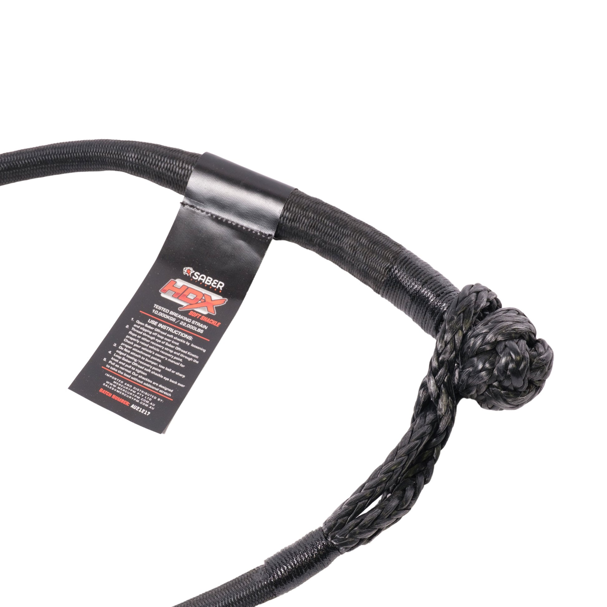 Saber 10,000KG HDX SaberPro Bound Soft Shackle - Long - SBR-10KTBSSBL