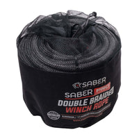SaberPro Double Braided 30M Winch Rope (black) - SBR-30WR-BLK