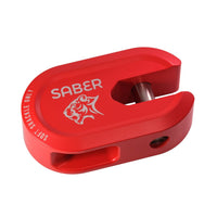Saber 7075 Alloy Winch Shackle Short - Cerakote Red - SBR-AWSSCR