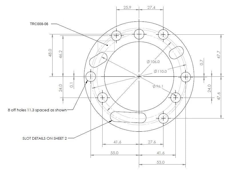 Strut Spacer Kit - TRC008-6