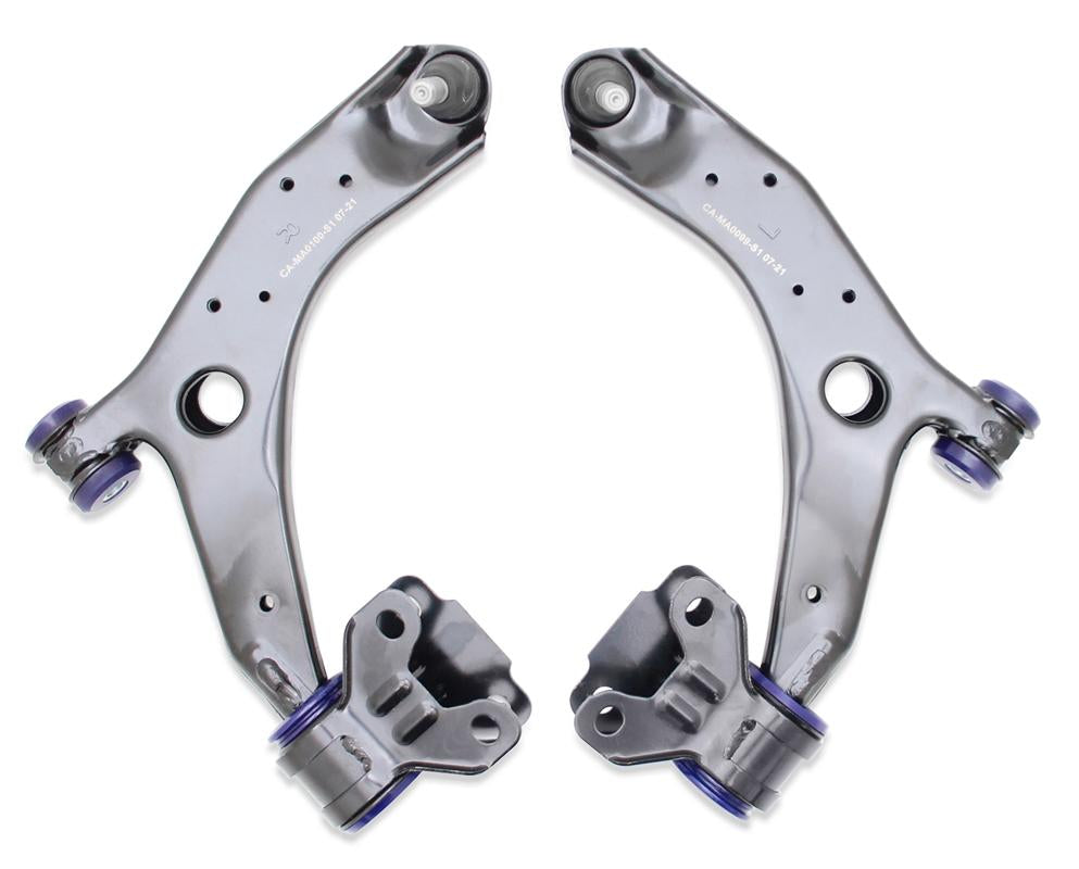 10-14 Mazda3 Front Lower Control Arm Set w/ SP Bushings (80 duro/ShA) - TRC1051
