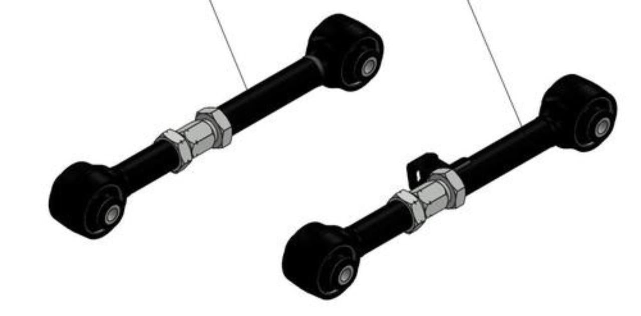 HD Adj. Rear Upper Trailing Arm Set - 200 Series LC (80 duro/ShA) - TRC1141