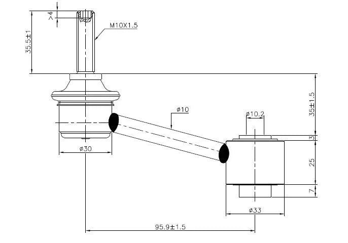 VAG Rr Sway Bar Link - TRC4050