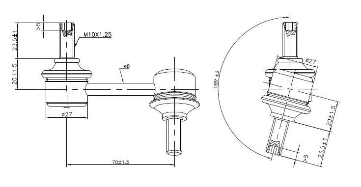 Accord RH Fr Sway Bar Link - TRC4081R