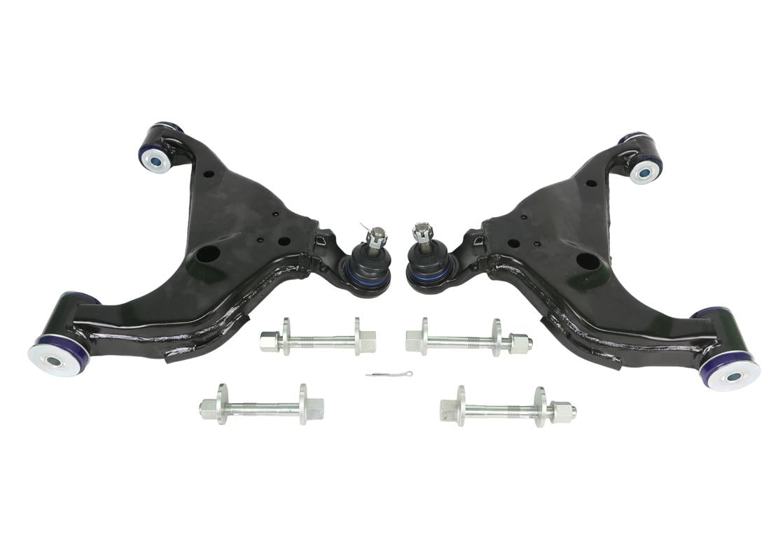 2015+ Hilux/Fortuner Offset LCA Kit - Camber/Caster Adj. (80 duro/ShA) - TRC476