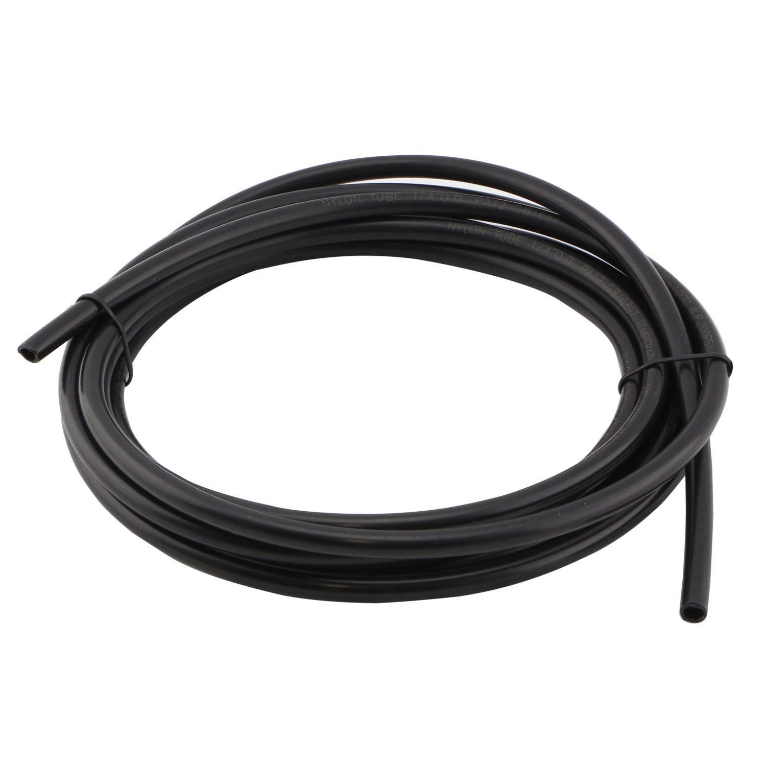 1/4" Nylon Pushloc Tubing Black - 3m - TS-0550-3056