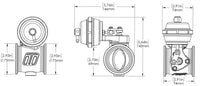 Pneumatic StraightGate50 (Vacuum-Based) 6 InHg External Wastegate (Black) - TS-0565-1212