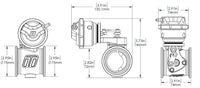 Pneumatic Straight Gate 6psi External Wastegate (Black) - TS-0565-1762