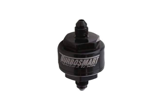 Billet Turbo Oil Feed Filter 44um -4AN – Black - TS-0804-1002
