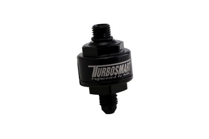 Billet Turbo Oil Feed Filter 44um AN-4 to AN-4 ORB - Black - TS-0804-1003