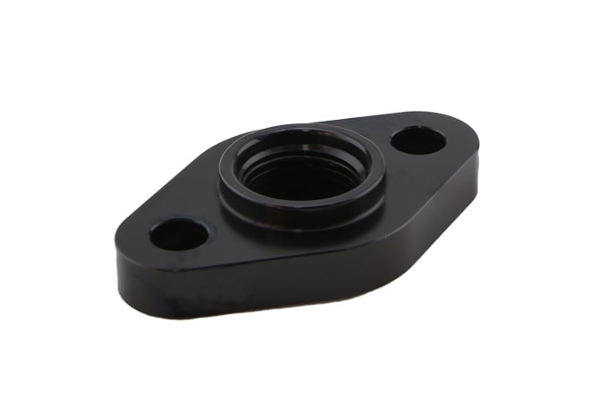 Billet Turbo Drain adapter with Silicon O-ring. 52.4mm mounting hole center - Large frame universal fit. - TS-0804-1012