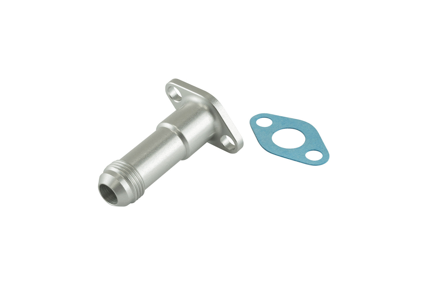 38.1mm 10AN 75mm Extended Oil Drain Silver - TS-199-3007