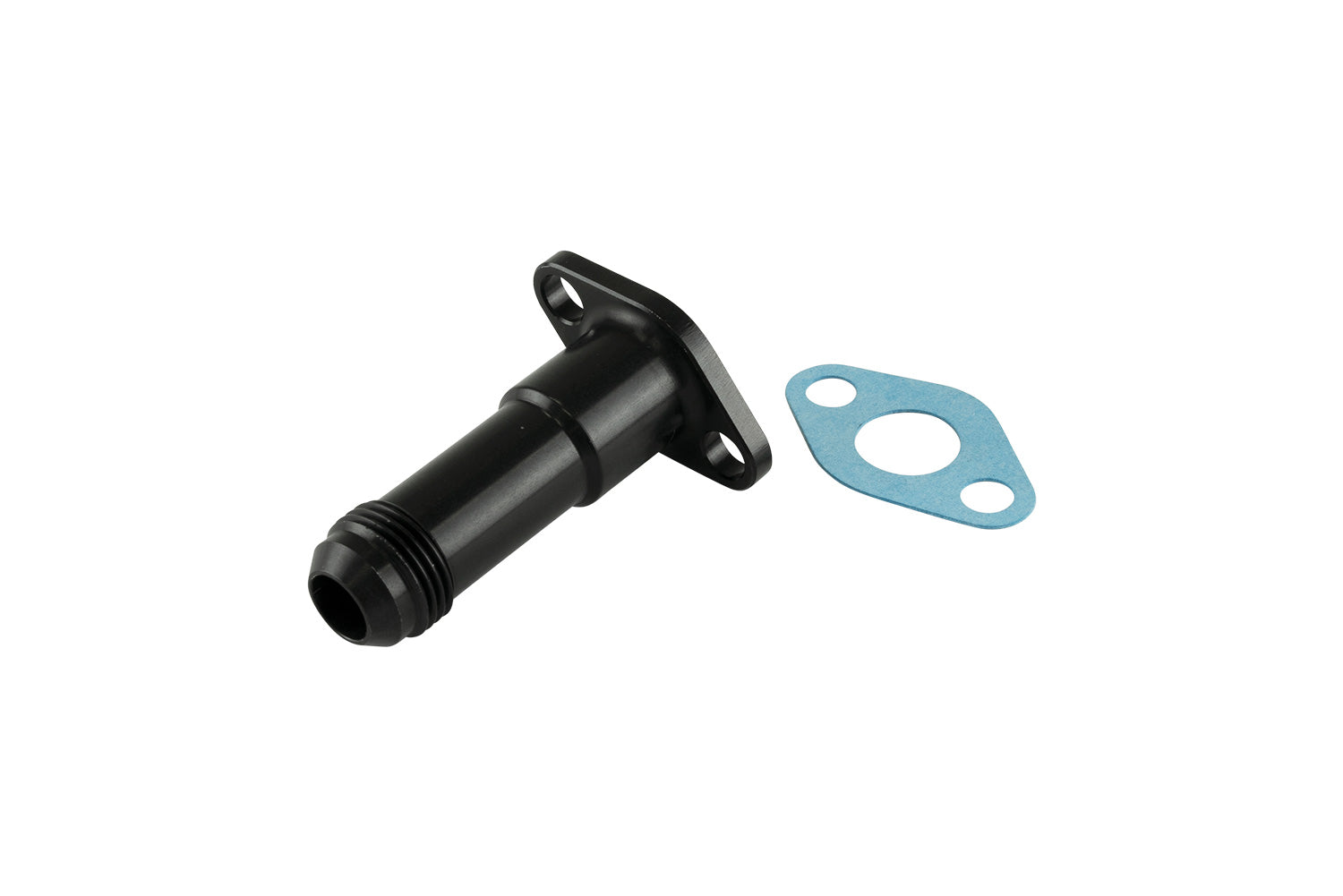 38.1mm 10AN 75mm Extended Oil Drain Black - TS-199-3008