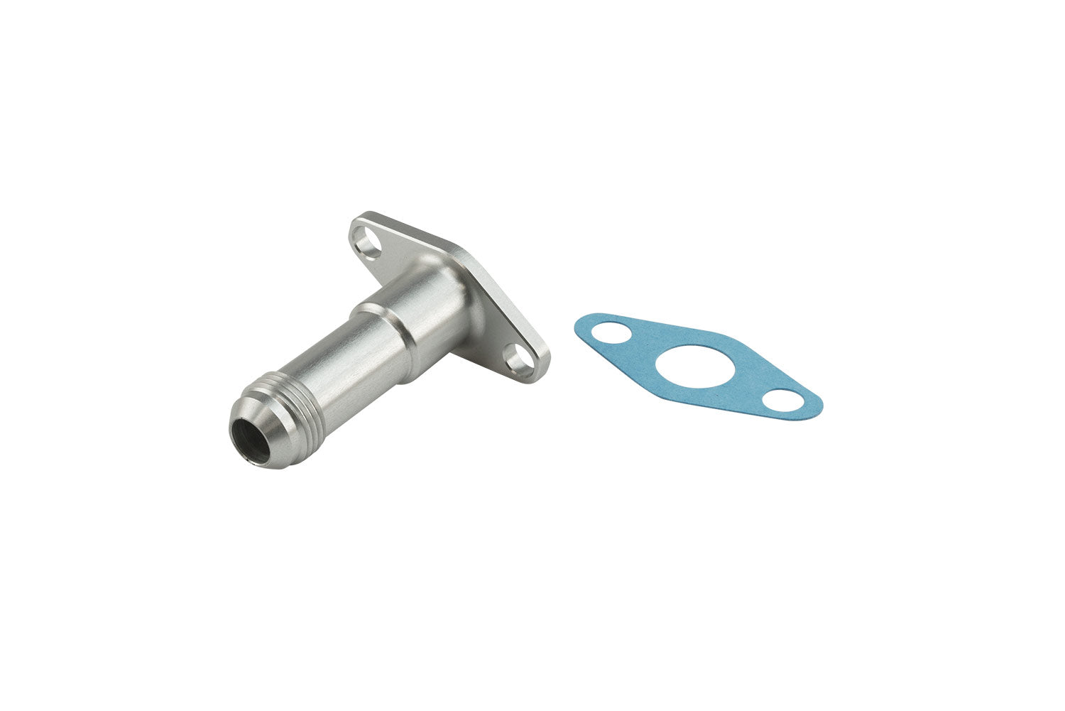 50.8mm 10AN 75mm Extended Oil Drain Silver - TS-199-3011