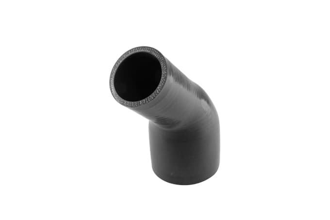 45 Reducer Elbow 2.00"-3.00" Black - TS-HRE42030-BK