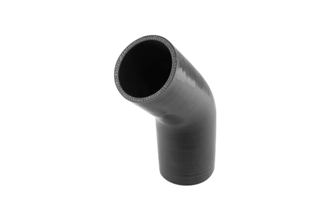 45 Reducer Elbow 2.50"-2.75" Black - TS-HRE4250275-BK