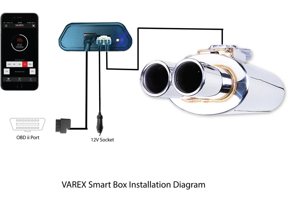 Smart Bluetooth Exhaust Controller for VAREX Muffler - VKSB01