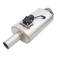 Oval Body 5" x 8" x 15" (12,70cm x 20,32cm x 38,1cm) Center in/Center out 2.5" Flanged Inlet, 2.5" Single-wall Outlet - VMK10-250