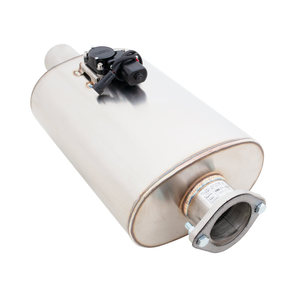 Oval Body 6" x 10" x 15" (15,24cm x 25,4cm x 38,1cm) Center in/Center out 3" Flanged Inlet, 3" Single-wall Outlet - VMK11-300