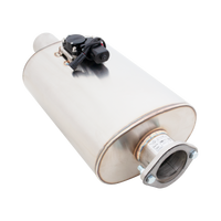 Oval Body 6" x 10" x 15" (15,24cm x 25,4cm x 38,1cm) Center in/Center out 3" Flanged Inlet, 3" Single-wall Outlet - VMK11-300