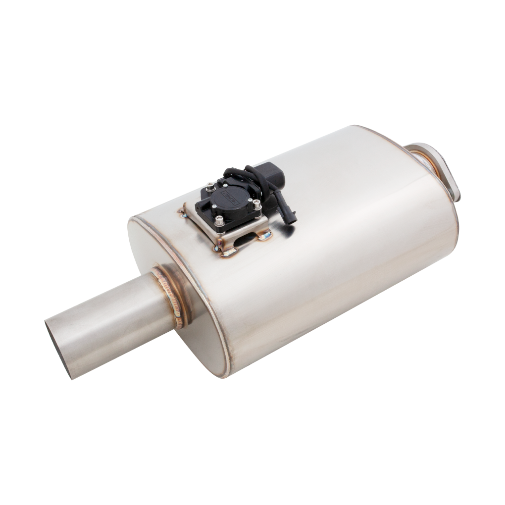 Oval Body 6" x 10" x 15" (15,24cm x 25,4cm x 38,1cm) Center in/Center out 3.5" Flanged Inlet, 3.5" Single-wall Outlet - VMK11-350