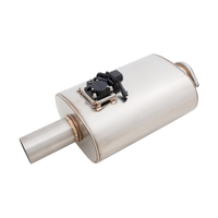 Oval Body 6" x 10" x 15" (15,24cm x 25,4cm x 38,1cm) Center in/Center out 3.5" Flanged Inlet, 3.5" Single-wall Outlet - VMK11-350