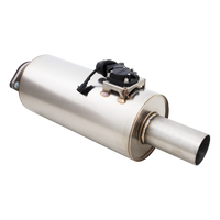 Round Body 7" x 15" (17,78cm x 38,1cm) Center in/Center out 3" Flanged Inlet, 3" Single-wall Outlet - VMK16-300