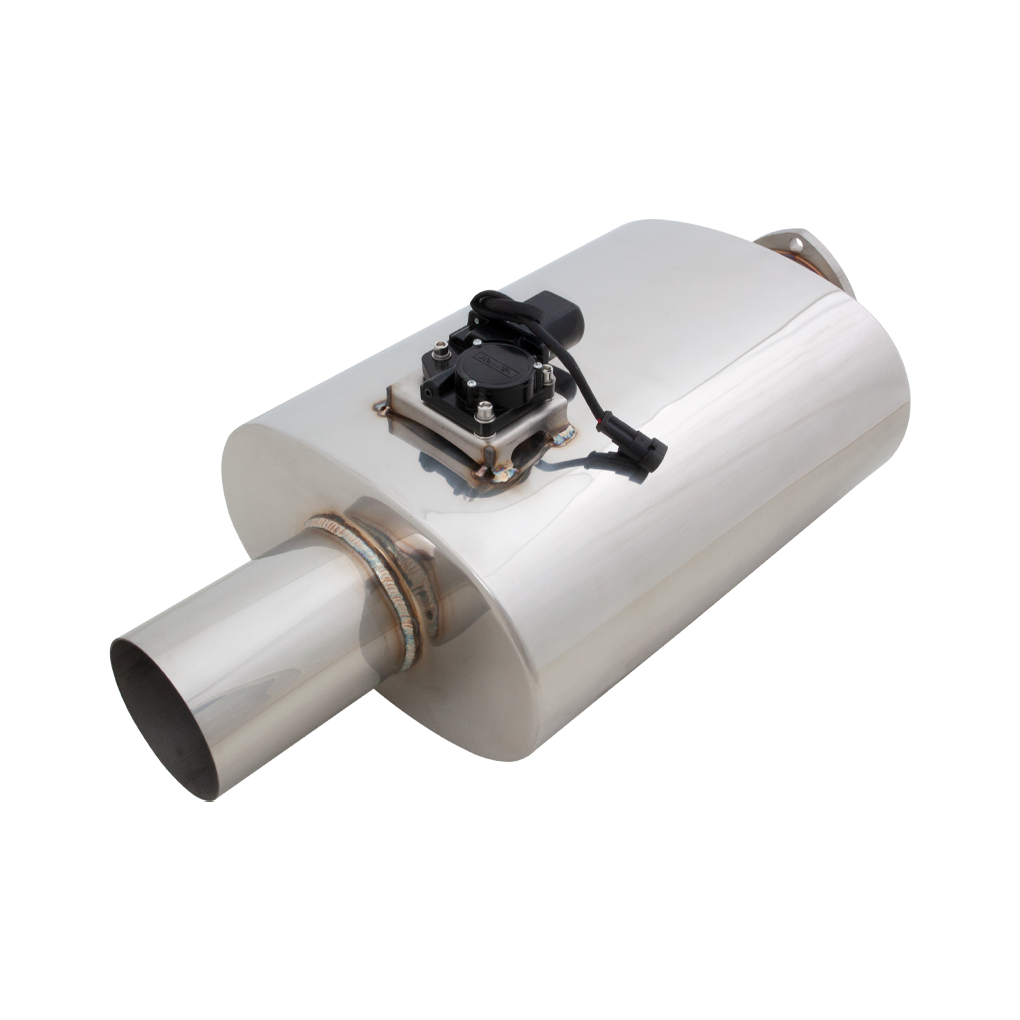 Oval Body 6" x 10" x 16" (16,51cm x 25,4cm x 40,64cm) Center in/Center Out 4" Flanged Inlet, 4" Single-Wall Tip - VMK18-400