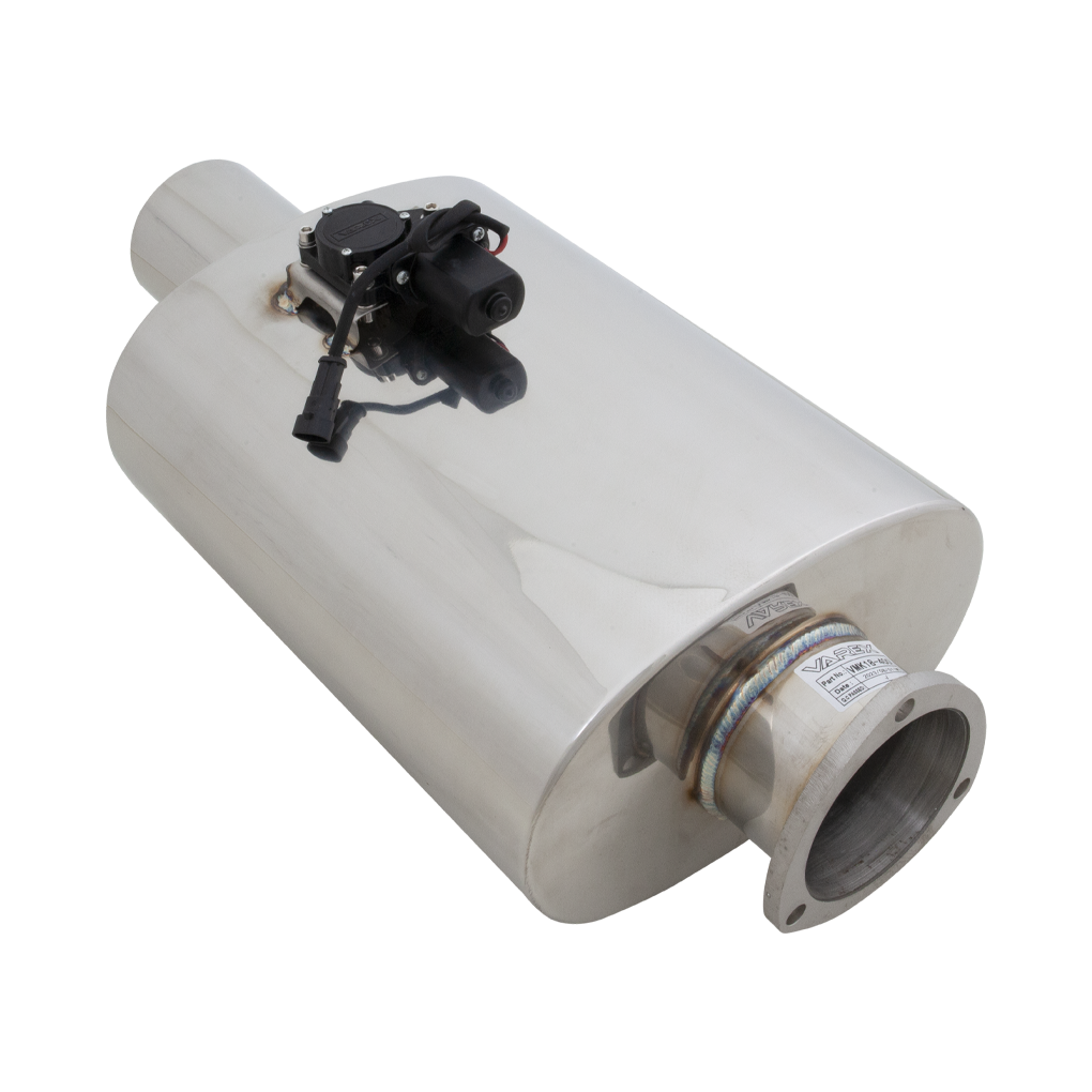 Oval Body 6" x 10" x 16" (16,51cm x 25,4cm x 40,64cm) Center in/Center Out 4" Flanged Inlet, 4" Single-Wall Tip - VMK18-400