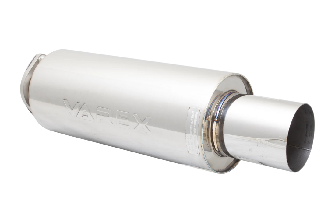 Round Body 7" x 15" (17,78cm x 38,1cm) Center in/Center out 3" Flanged Inlet, 4.5" Single-wall Tip - VMK2G-300