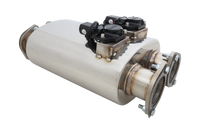 Round Body 6" x 10" x 16" (15,24cm x 25,4cm x 40,64cm) Twin in/Twin out 3" Twin Flanged Inlet, 3" Twin Flanged Outlet - VMK31-300