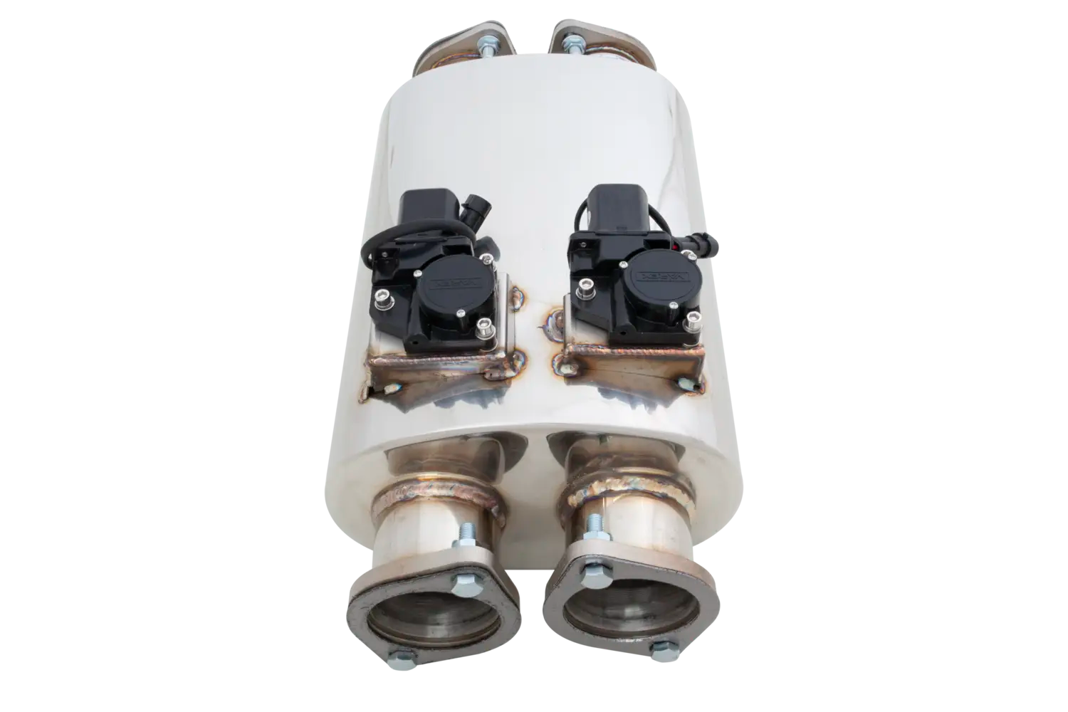 Round Body 6" x 10" x 16" (15,24cm x 25,4cm x 40,64cm) Twin in/Twin out 3" Twin Flanged Inlet, 3" Twin Flanged Outlet - VMK31-300