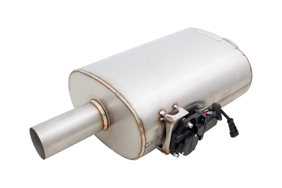 Oval Body 6" x 10" x 16" (15,24cm x 25,4cm x 38,1cm) Center in/Center out 2.5" Flanged Inlet, 2.5" Single-wall Outlet - VMK40-250