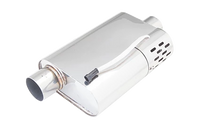 Oval Body 4" x 9.5" x 14" (10,16cm x 24,13cm x 35,56cm) Offset in/Center Out 2.5" Single Inlet, 2.5" Single Outlet - VMK51-250