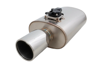 Oval Body 6" x 10" x 15" (15,24cm x 25,4cm x 38,1cm) Center in/Center Out 3" Flanged Inlet, 4" Single-Wall Tip - VMK6-300